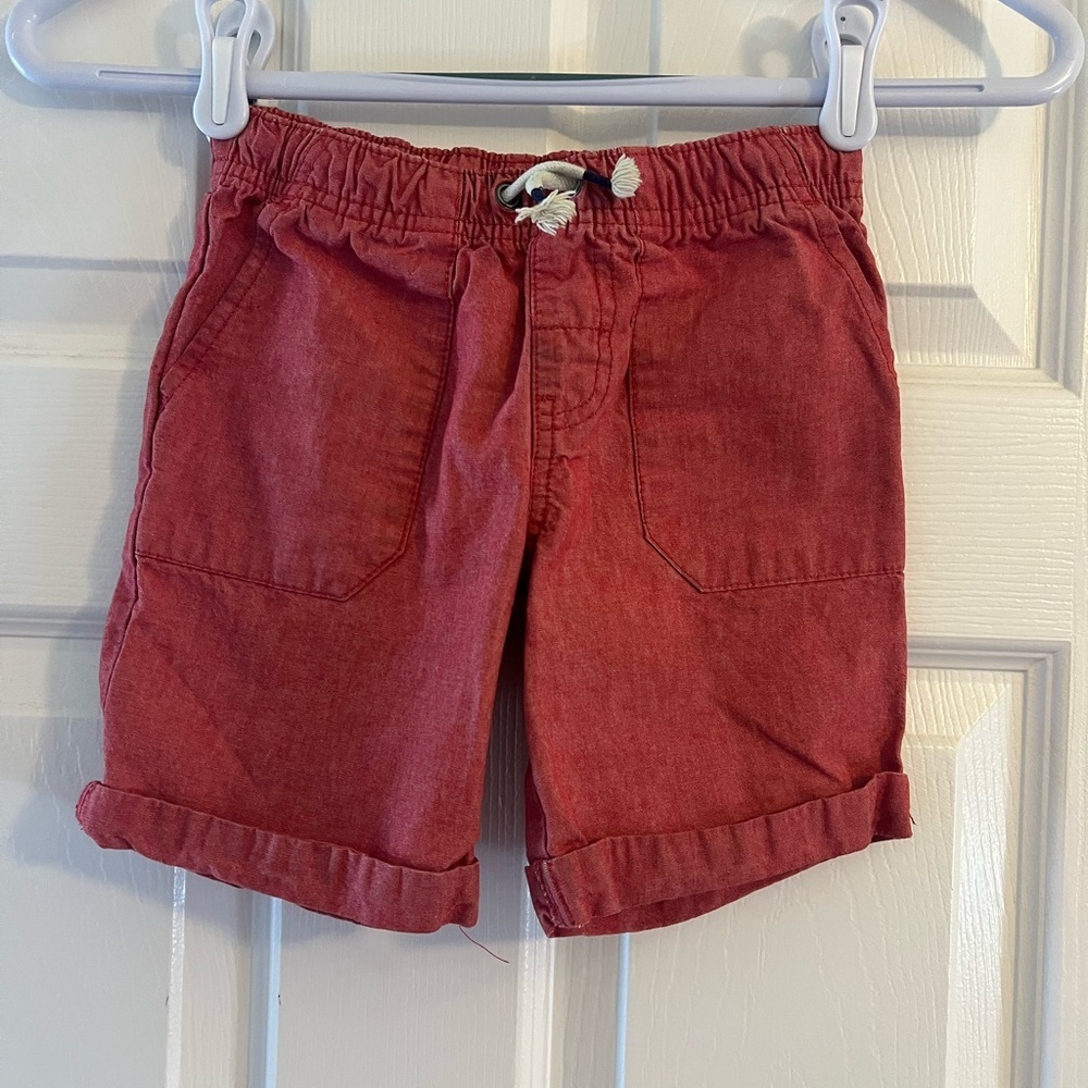 Red Casual Shorts